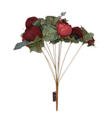 flower bunch red six flowers 20" china