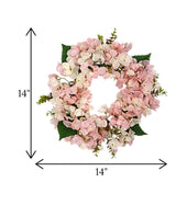 wall blossom flower ring pink 14"x14" china