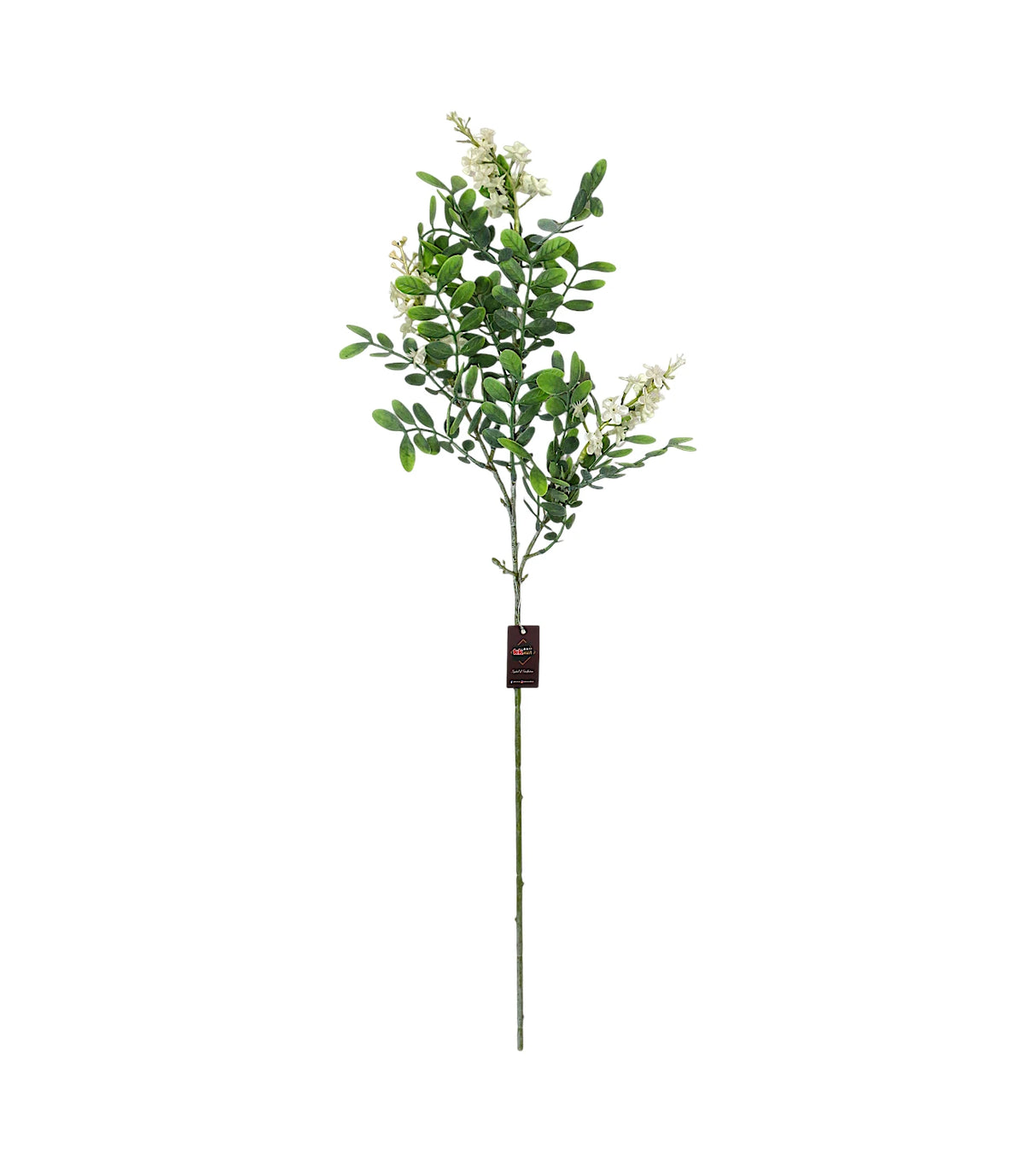 white flower branch with green leaves 32" china