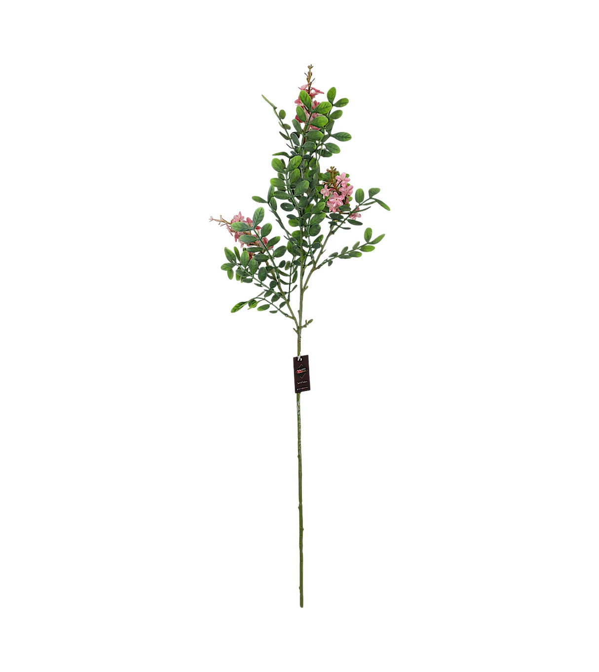 pink flower branch with green leaves 32" china