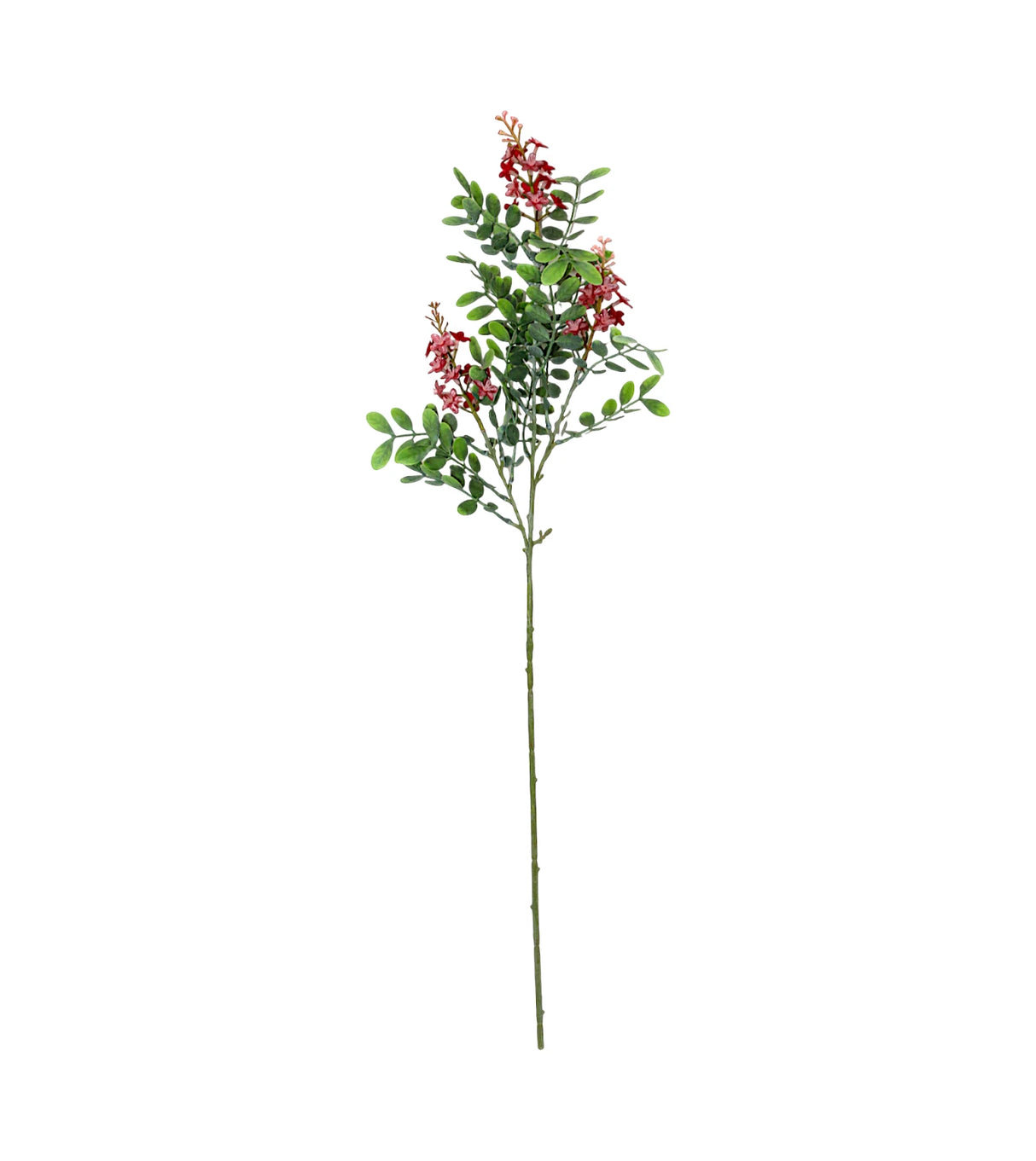 red flower branch with green leaves 32'' china