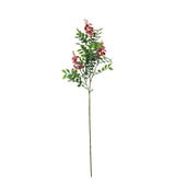 red flower branch with green leaves 32'' china