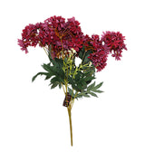 maroon artifical flower bunch 19" china