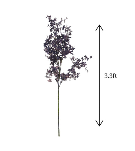 purple artifical leaf branch 40" china
