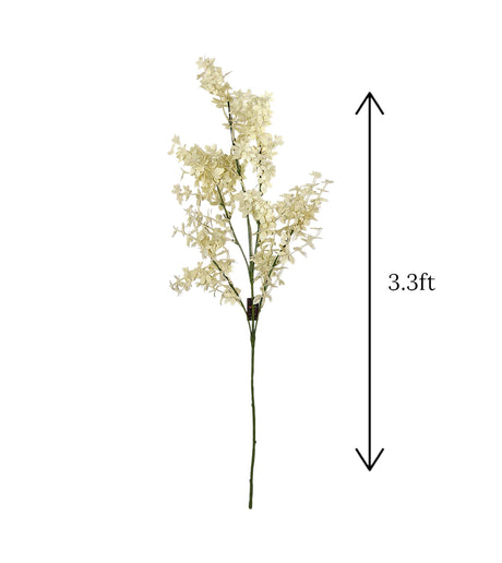off white artifical leaf branch 40" china