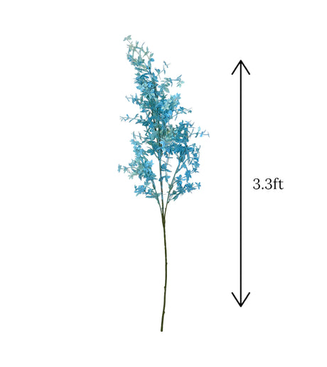 blue artifical leaf branch 40" china