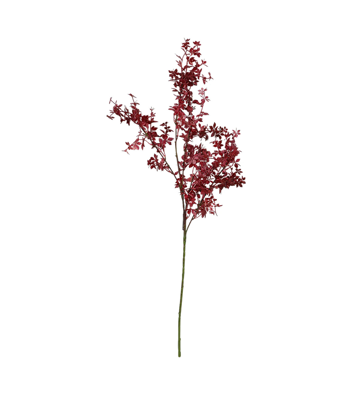 maroon artifical leaf branch 40" china