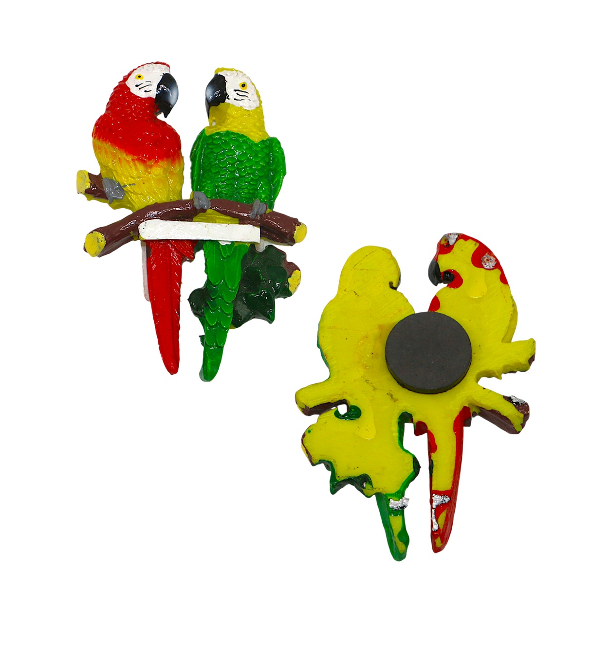 fridge magnet 2 parrots multi china "3.2x2.5"