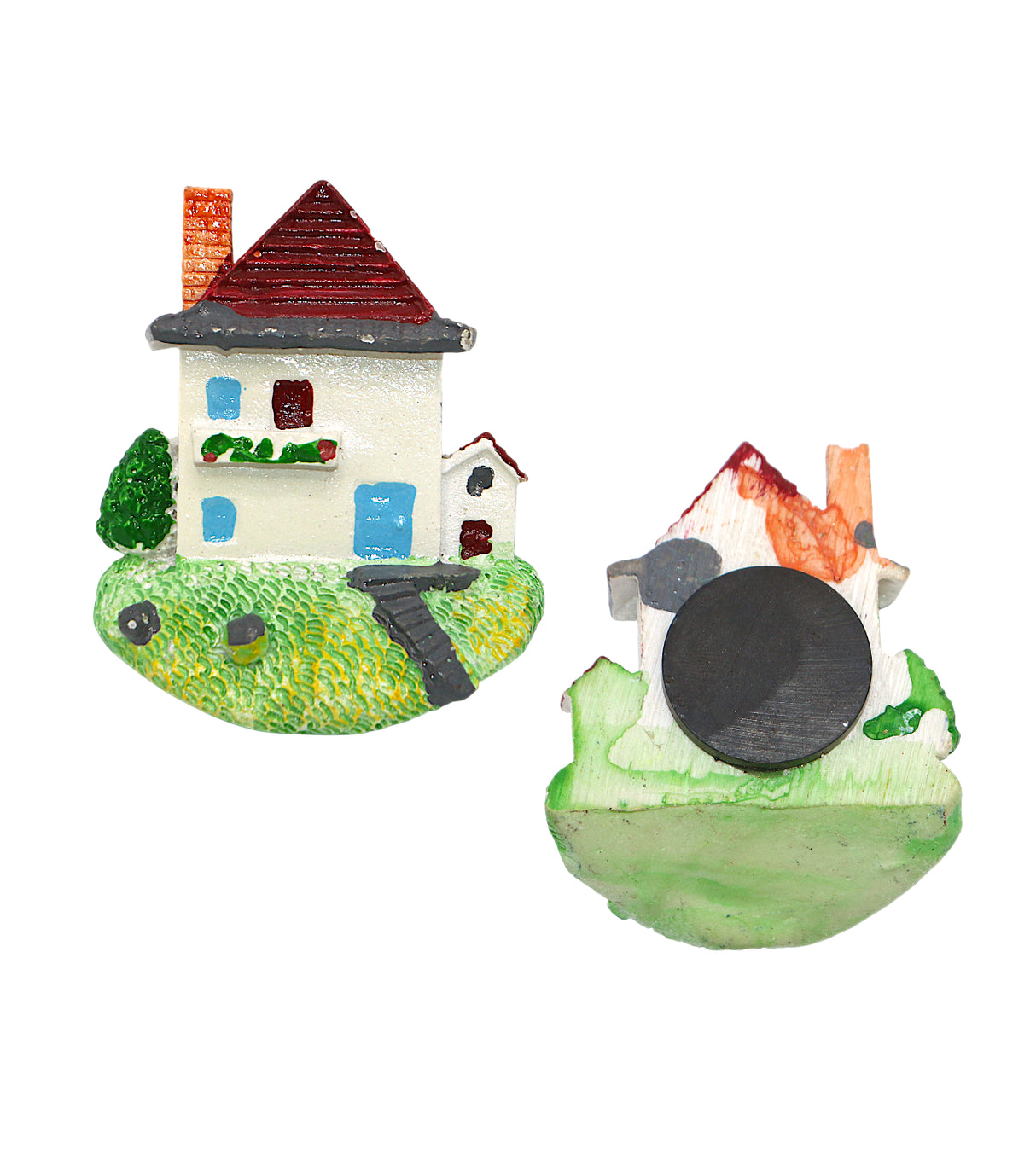 fridge magnet multi hut china 2.1"x1.8"