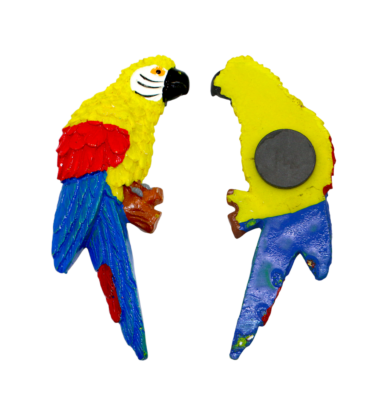 fridge magnet parrot multi large china 4.8"x2.5"