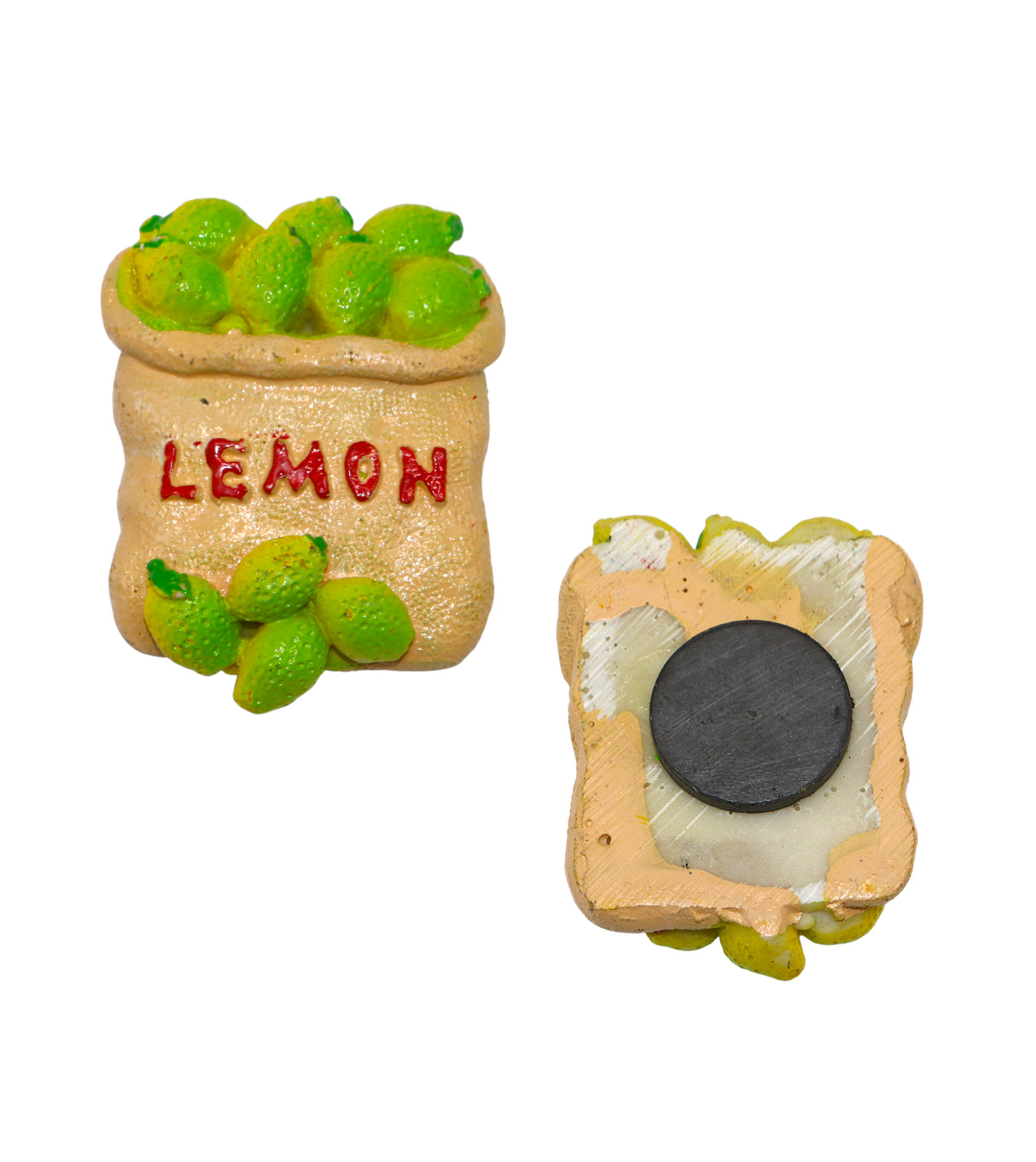 fridge magnet lemon sack china 2'x1.5"