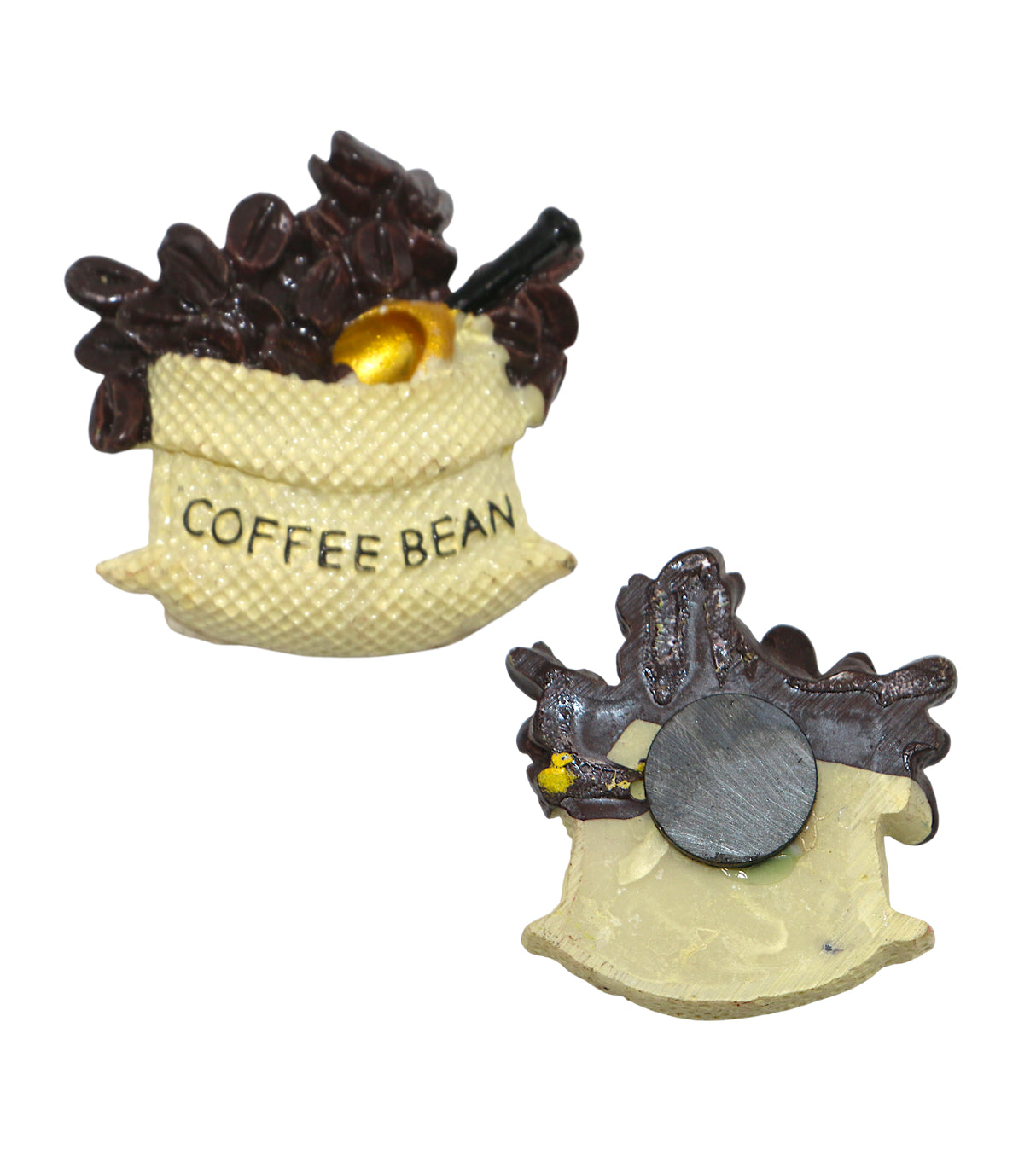 fridge magnet coffee beans sack china 2.1"x2"