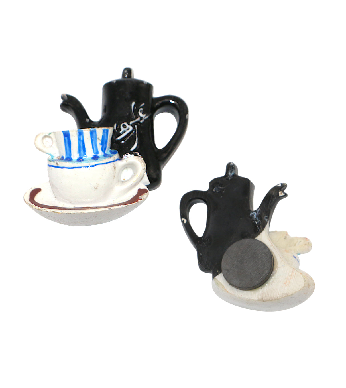 fridge magnet mini tea pot set china "3x2"