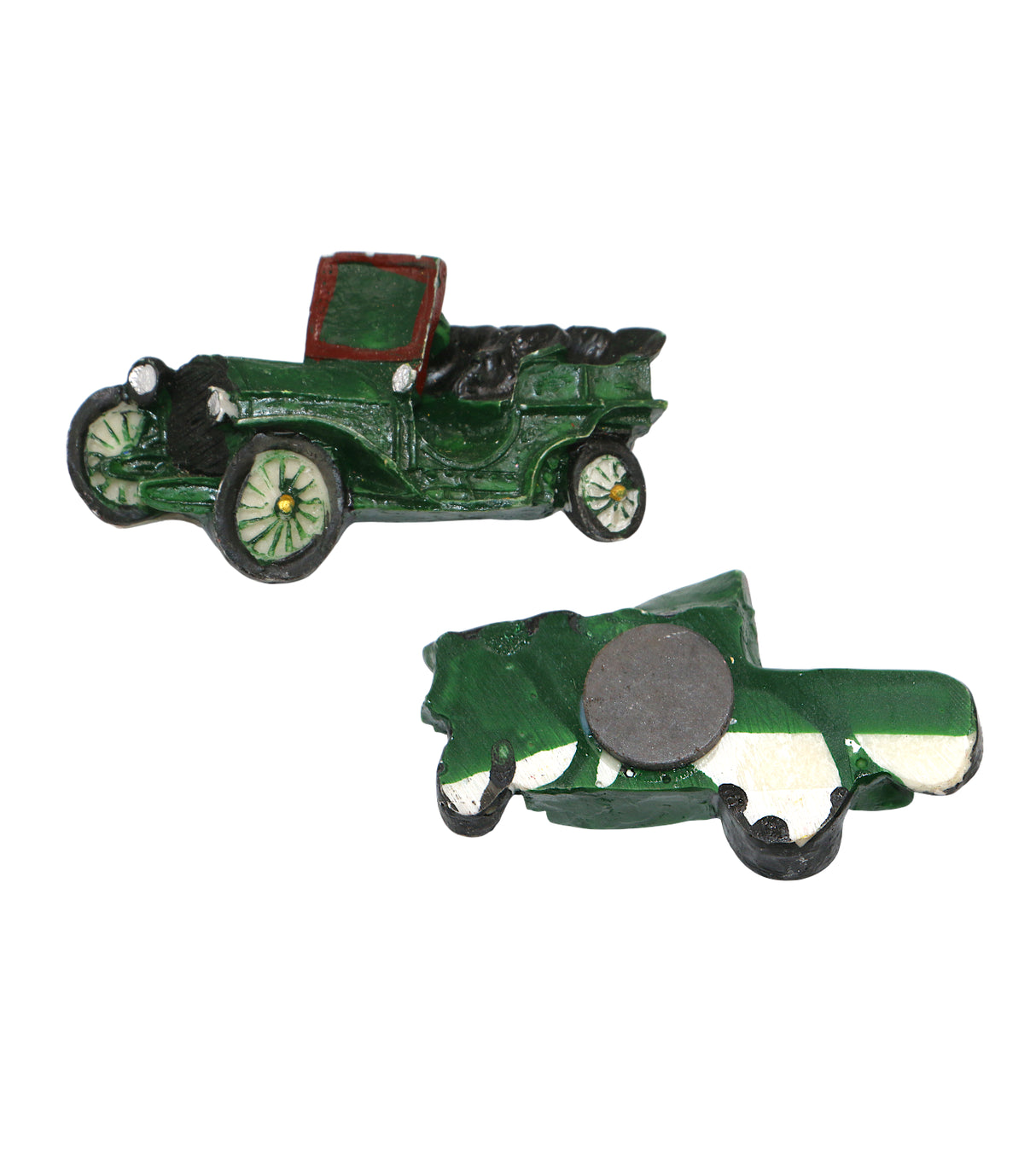 fridge magnet green jeep china 2"x3'