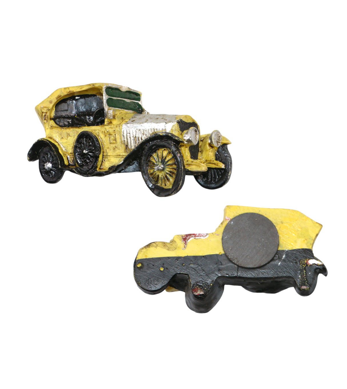 fridge magnet yellow jeep china 1.5"x3"
