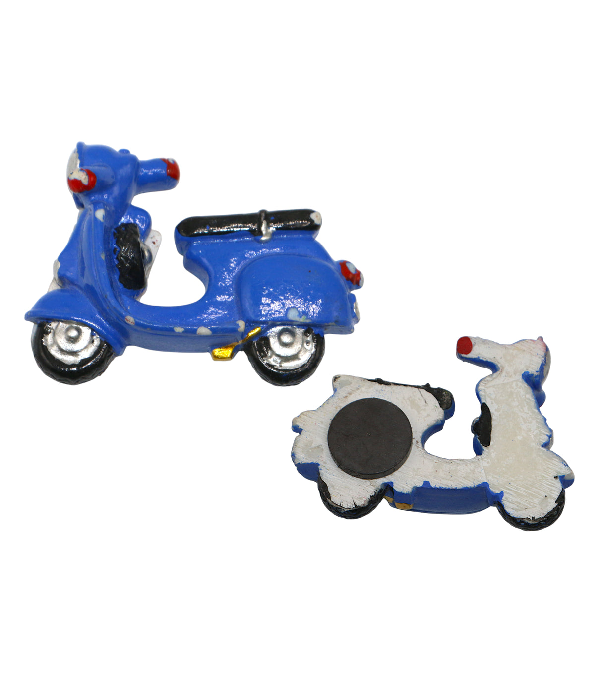 fridge magnet scooty dark blue china 2"x2.3"