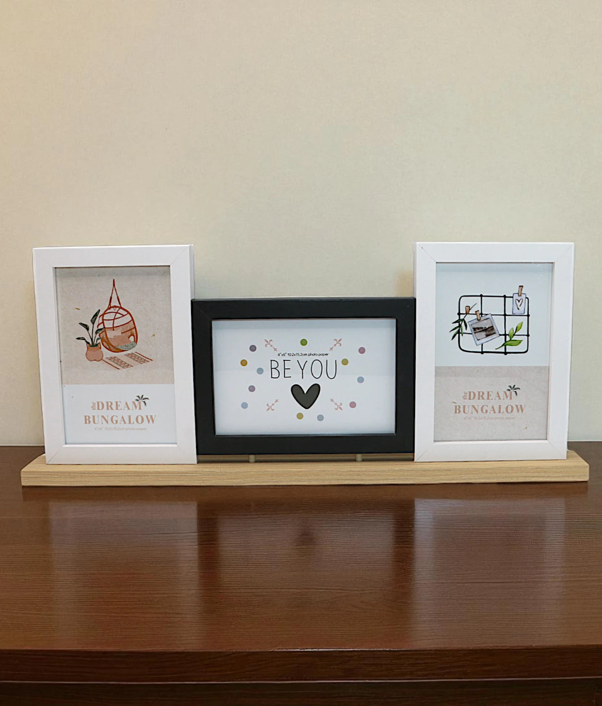 wood photo frame 3 in 1 multi china "7.5x15"