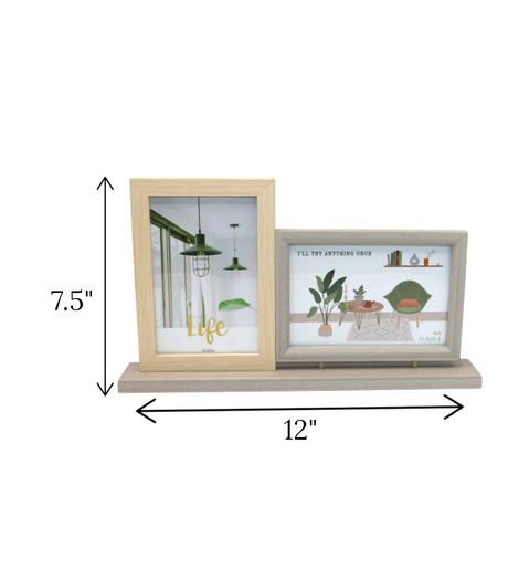 wood photo frame 2 in 1 multi china "7.5x12"
