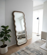 standing mirror wavy valvet large china