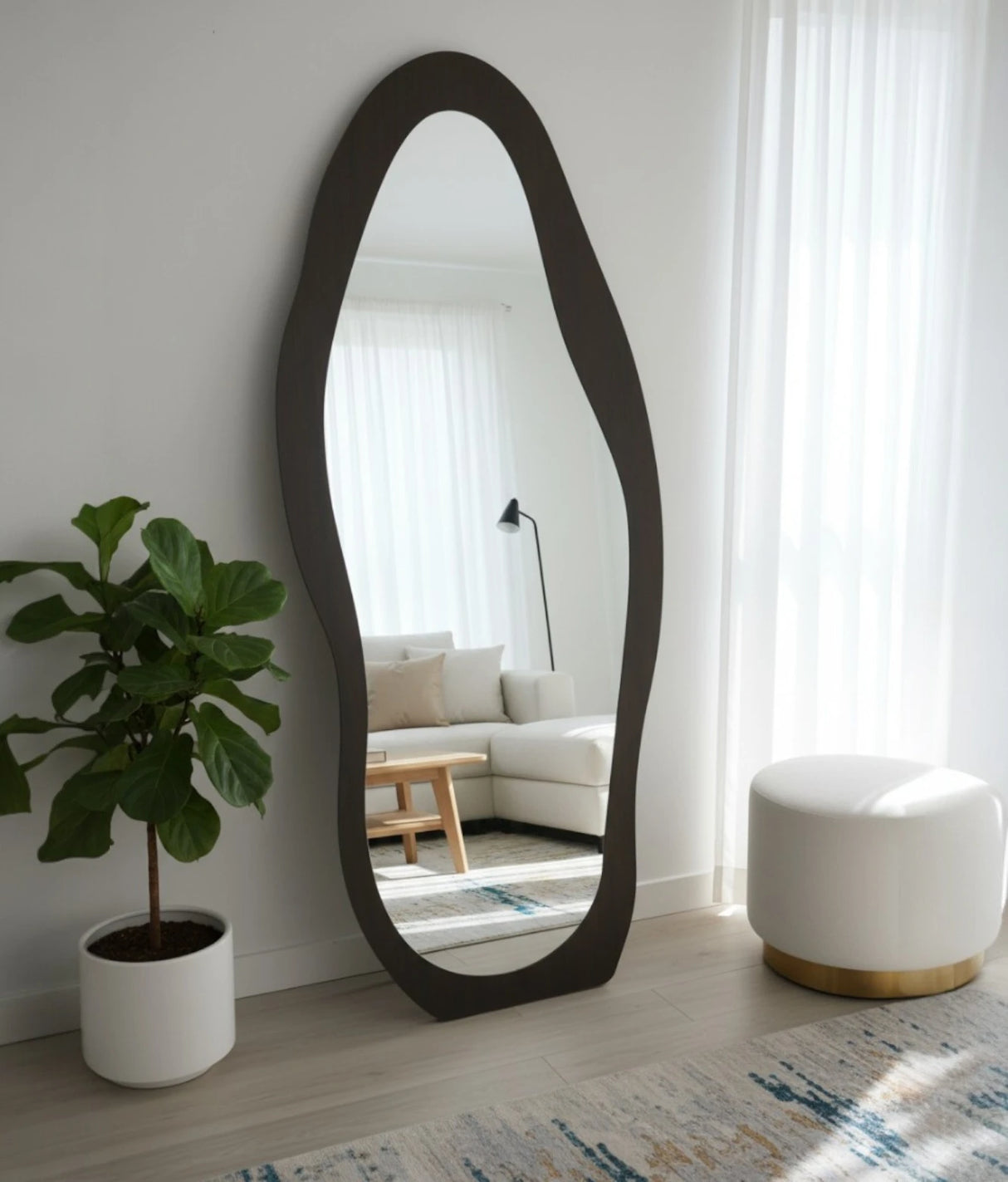 standing mirror flannel frame china