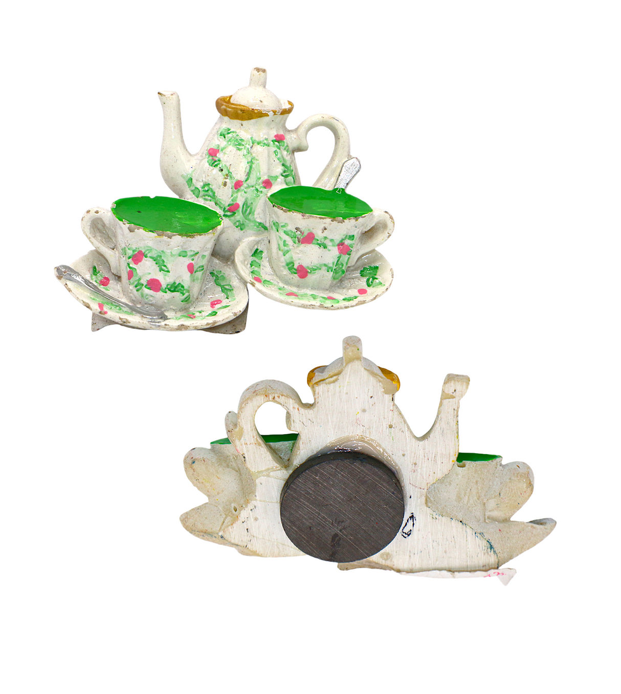fridge magnet tea set china 2"x2.5"