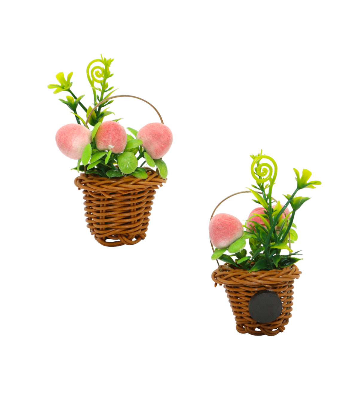 fridge magnet peach basket china 4"x2"