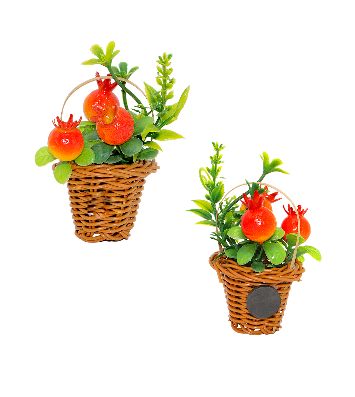 fridge magnet pomegranate basket china 4"x2"
