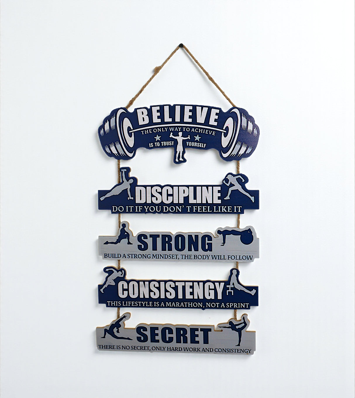 believe quote wood wall hanging china "18x11.5"
