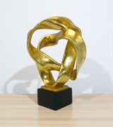 interwine sculpture golden china 10.8x3.2