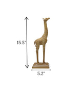 statue giraffe brown china 15.5x5.2