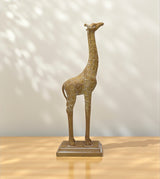 statue giraffe brown china 15.5x5.2