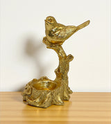 statue sparrow sit on tree golden china 5.8x5