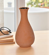 ceramic vase orange china 9.3x5