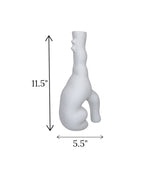 creative ceramic vase white large china 11.5x5.5
