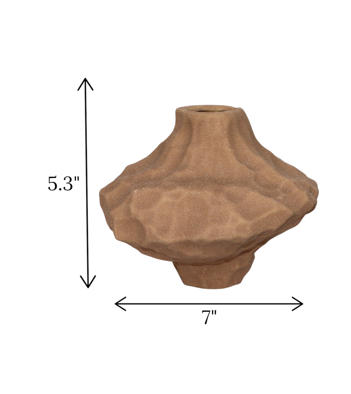 ceramic layton vase beige small china 5.3x7