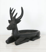 statue swamp deer organizer black china 7.7x10.6