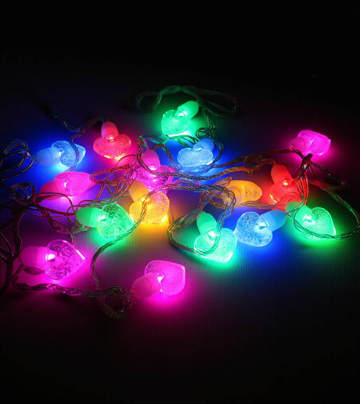 led lights multi heart china