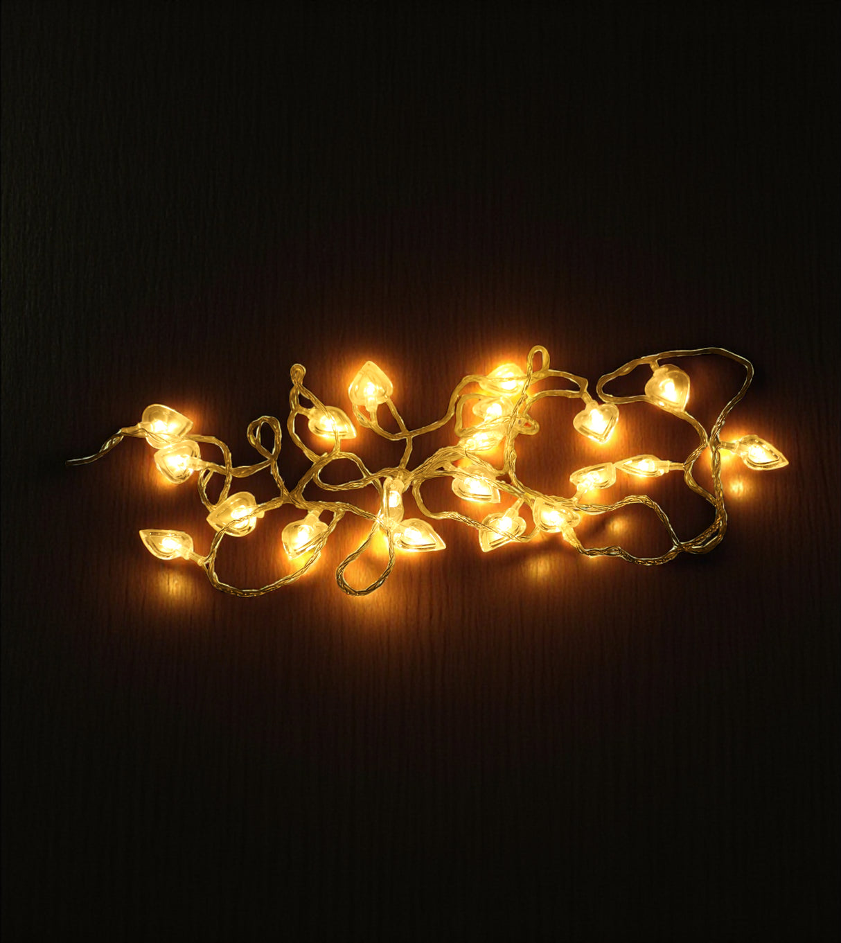 led light heart yellow china