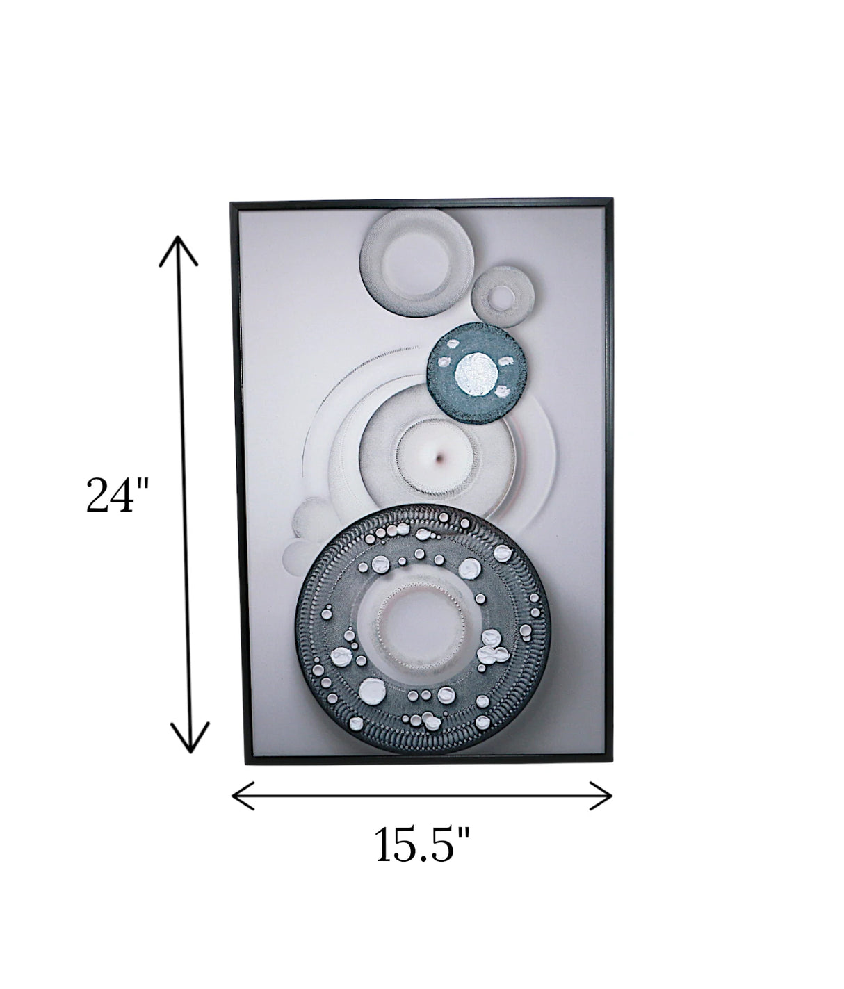 wall painting 3d circle pattern china "24x15.5"