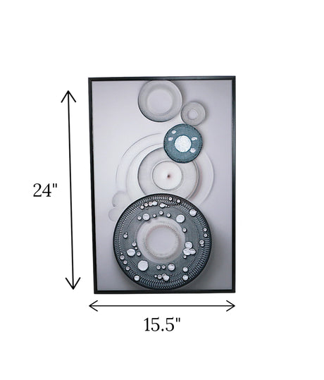 wall painting 3d circle pattern china "24x15.5"