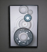 wall painting 3d circle pattern china "24x15.5"