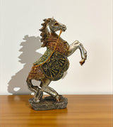 statue horse with chain jumping multi large china 12x9