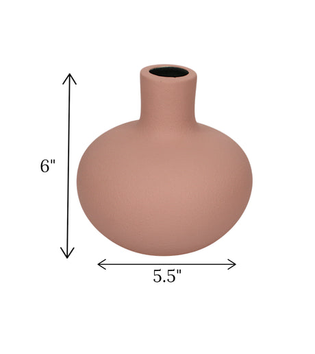 creative ceramic vase peach china 6x5.5