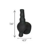 creative ceramic vase black small china 7.6x4.5