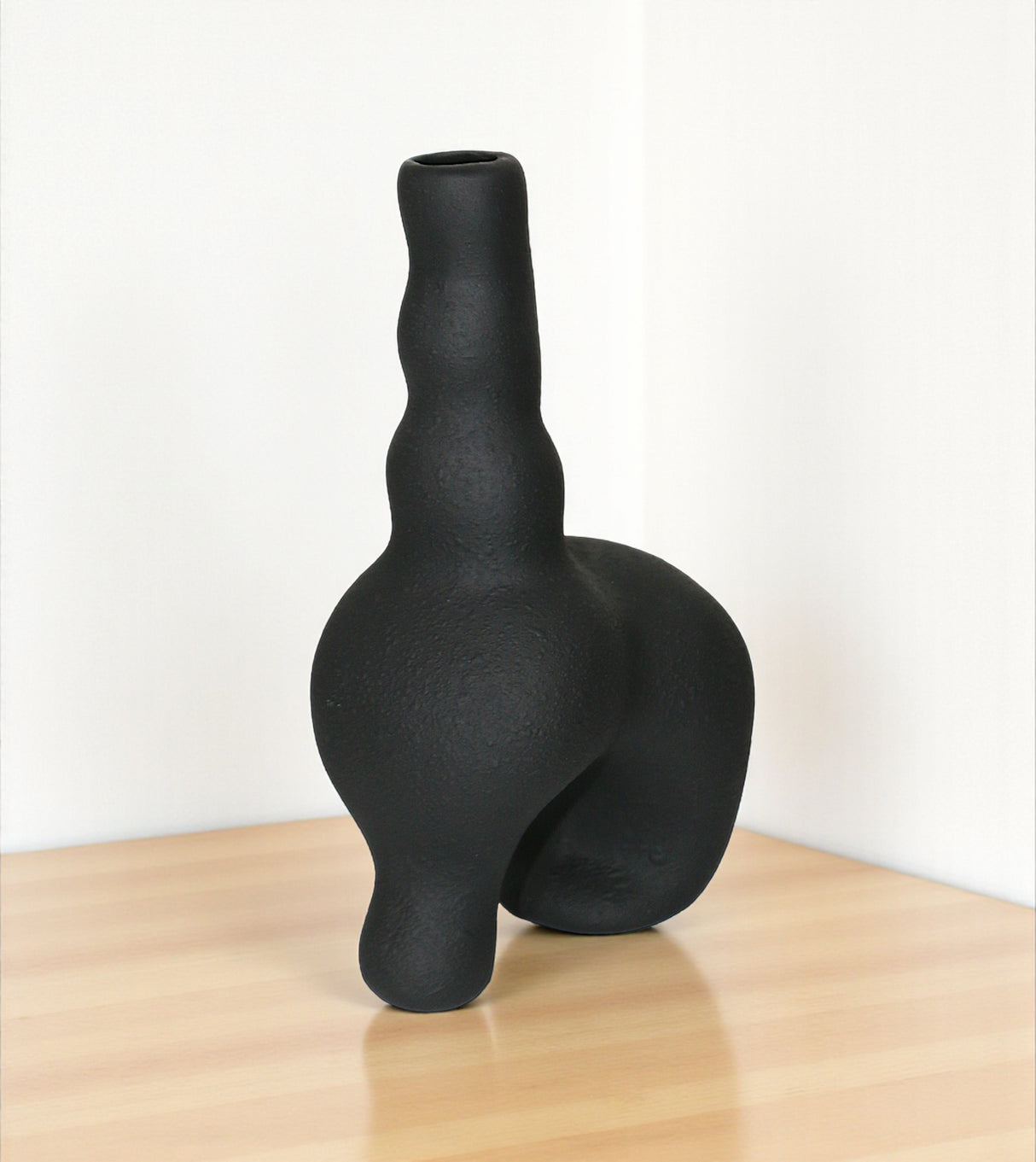 creative ceramic vase black small china 7.6x4.5