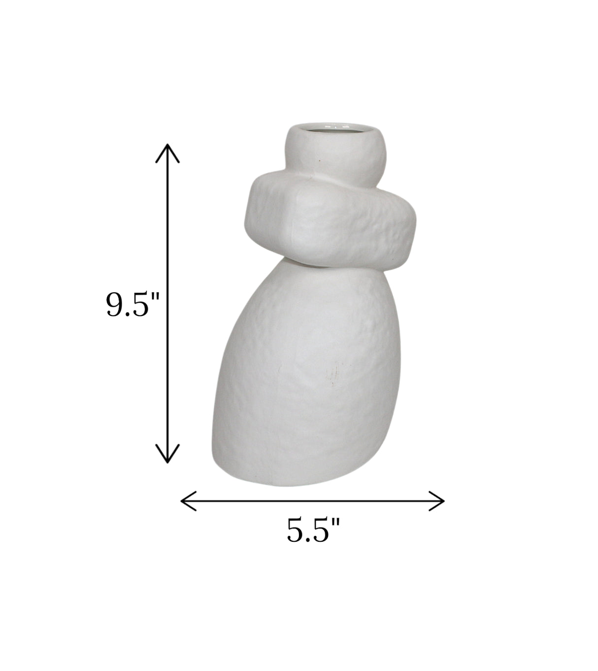 creative ceramic vase white large china 9.5x5.5