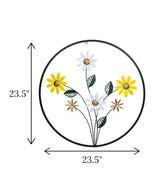 metal wall hanging round large china 23.5x23.5