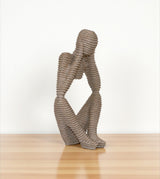 statue nordic thinker beige china "9x5"