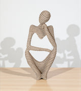 statue thinker beige china "9x4.2"