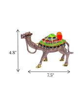 decorative metal camel purple china "7.5x4.8"